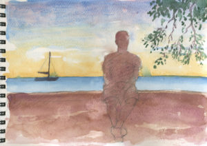 first-sunset-watercolor-mary-anne-erickson