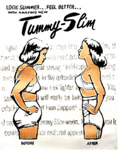 Monotype print of Tummy Slim